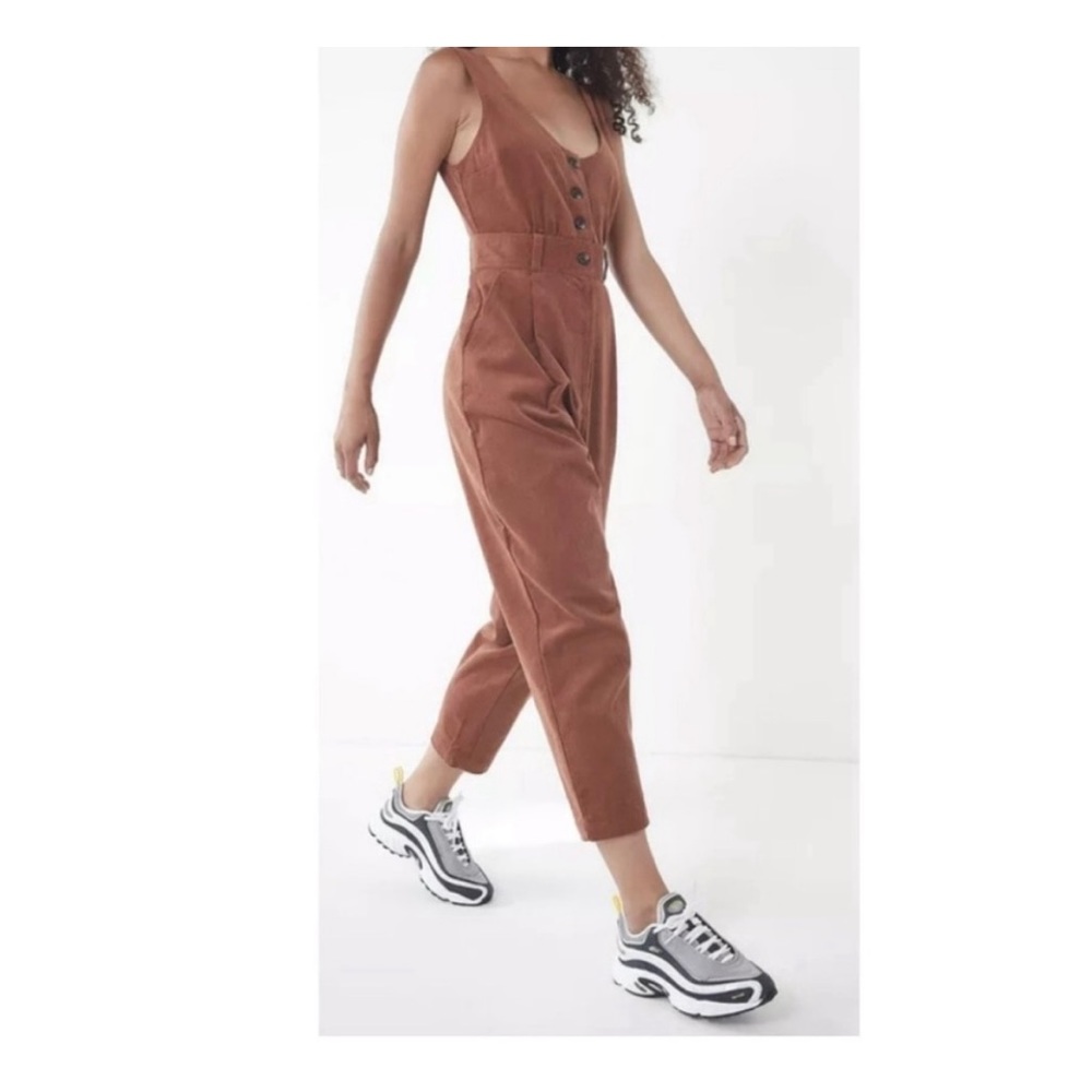 urban outfitters brown corduroy jumpsuit